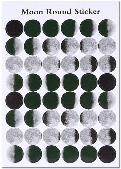 달의 위상 변화 스티커(10매) RTS