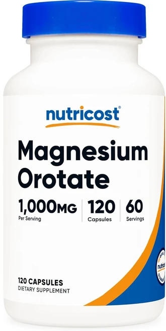 뉴트리코스트 마그네슘 오로테이트 1000mg 120캡슐, 120정, 1개 - 쿠팡
