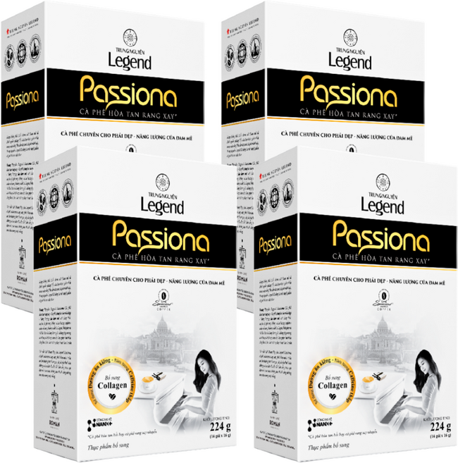 베트남커피 쭝웬 4IN1 파시오나 콜라겐 coffee, 4개, 14개입, 16g