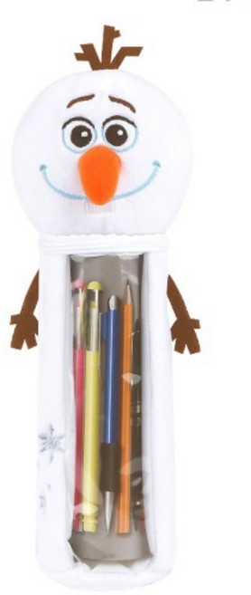 디즈니 겨울왕국 올라프 윈도우 봉제 필통 인형, 1개, 혼합