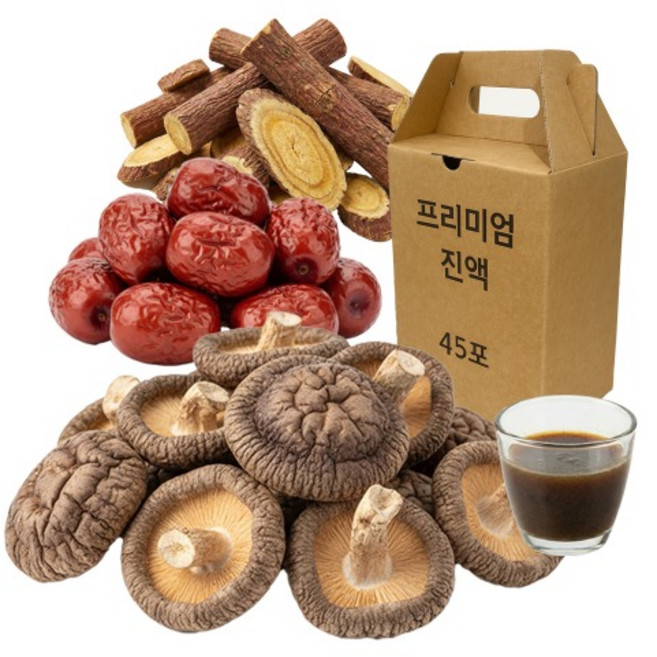 표고버섯 진액 엑기스 국산 원료 100% 선물세트, 45개, 110ml