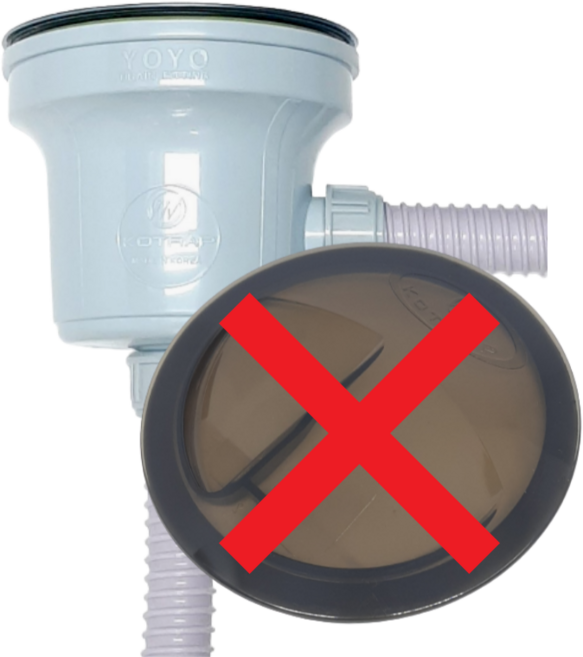 싱크대 뚜껑 없는 대형 배수구세트 오버플로우선택 배수통 교체 코트랩, 1.OF고니, 1개