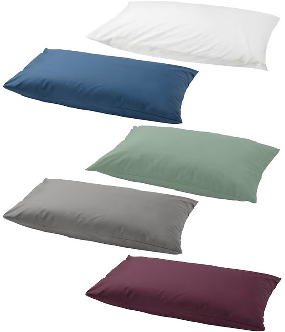 이케아 ULLVIDE 울비데 베개커버 50x80cm 침구 배게 베개피 베겟잎 패드 쿠션커버 수면, 그레이_203.427.95