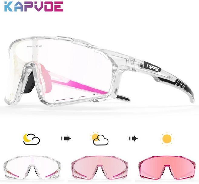 선글라스 세계 최초 광변색 프레임 안경 야외 자전거, 4. 61 / A. Photochromic-1lens, 1개