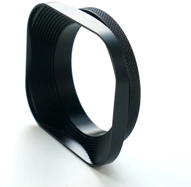 카메라 스퀘어 렌즈 후드 범용 레트로 리듀스 라이트 후지 39mm 52mm 필터 어댑터 금속 링, 01 Square Lens Hood, 03 49mm-52mm