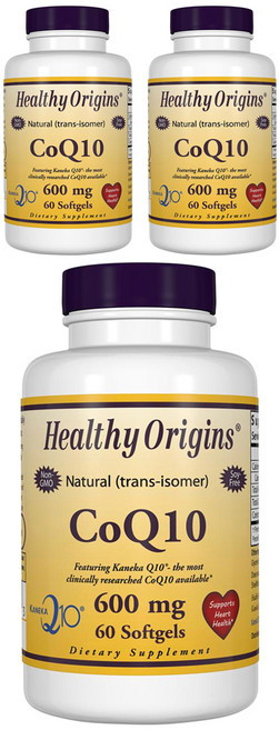 Healthy Origins 輔酶Q10軟膠囊 600mg, 60顆, 3罐