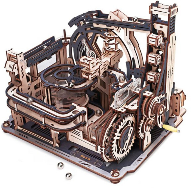신상품 핸즈크라프트 DIY 미니어처 우드퍼즐 3D 입체 나무퍼즐 스페이스포트 마블런, 1개