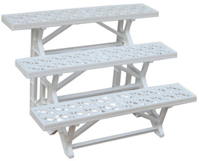 홈예스 homyes 화분 선반 2단 3단 진열대 받침대 정리대 식물 다육이 화초 난 진열대, 1개