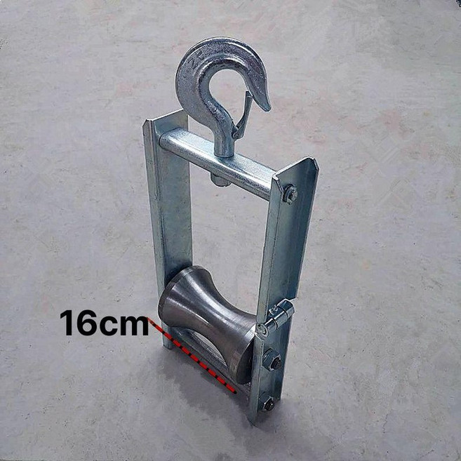 맨홀롤러 트레이로라 전선 풀링기 와이어 풀링 도르레, 16cm 단일 바퀴, 1개