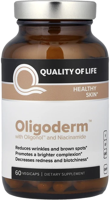 퀄리티오브라이프랩스 Oligoderm Oligonol 니아신아마이드 60 베지캡슐, 5개, 60정 - 쿠팡