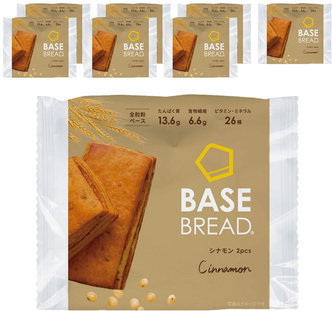 베이스푸드 베이스 브레드 시나몬 2개입 384g, 8개