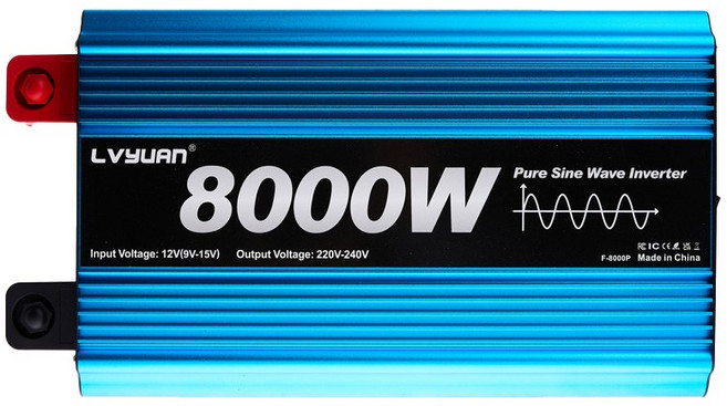 녹원 8000W 순수정현파 인버터 24V 가전제품 사용가능 차량 캠핑 전원변환기, 1개