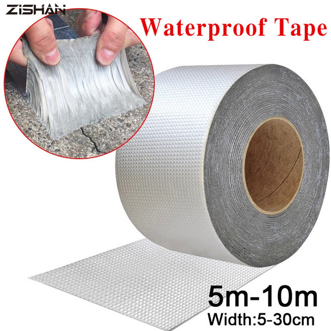 덕트 균열 두꺼운 테이프 수리 고온 부틸 저항 알루미늄 지붕 방수 자체 호일 봉인, 1개