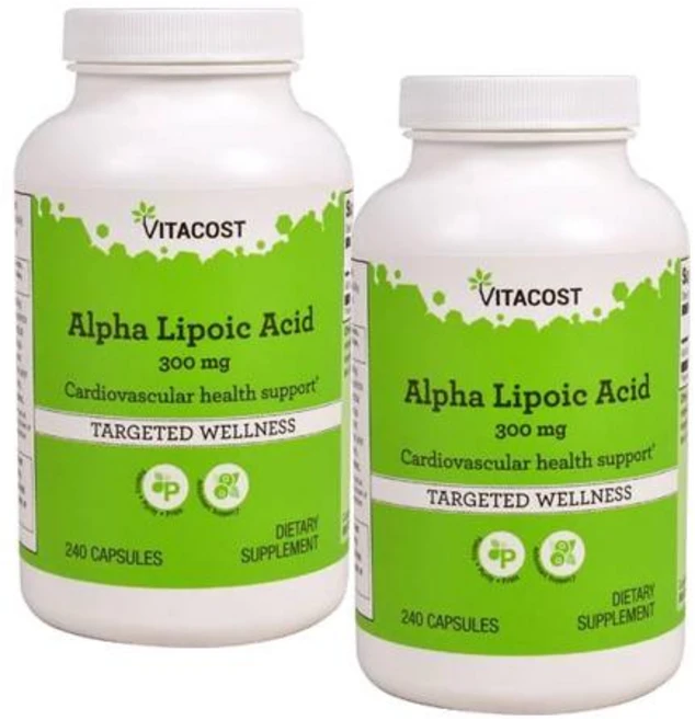 비타코스트 알파리포산 300mg 캡슐 Vitacost Alpha Lipoic Acid, 2개, 240정 - 쿠팡