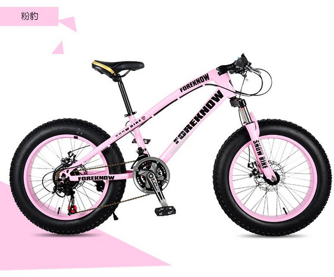 산악용 입문용 광폭 타이어 바퀴큰 다운힐 자전거 화이트 20인치 노펑크, 21단, 핑크(스포크 휠), 1개