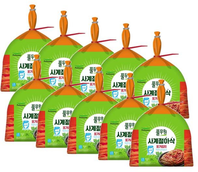 풀무원 사계절 아삭 포기김치, 10개, 4kg