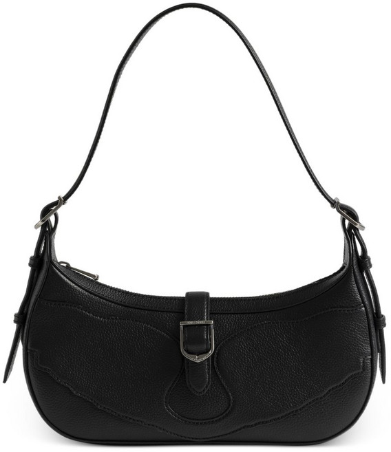 쟈딕앤볼테르 문라이즈 버클 디테일 커브 숄더 백