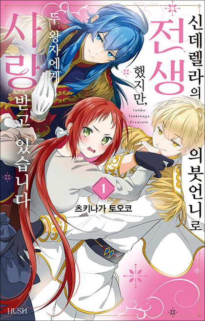 신데렐라의 의붓언니로 전생했지만 두 왕자에게 사랑받고 있습니다 1 권 만화 책, HUSH(허쉬)(디앤씨미디어)