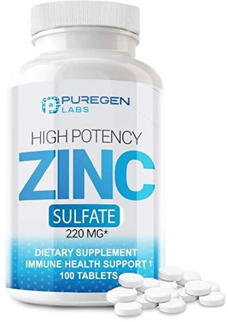 아연 220mg [고효능] 보충제 - 면역 지원 시스템을 위한 황산염 100정, 1개 - 쿠팡
