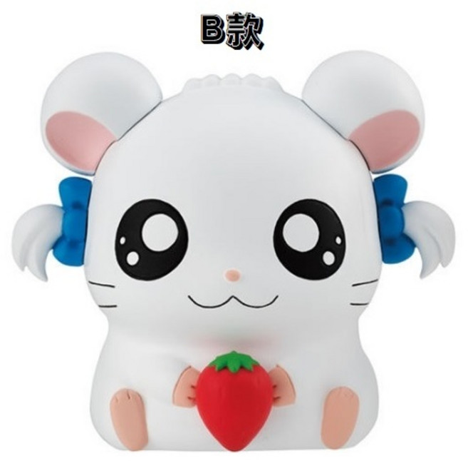 BANDAI 哈姆太郎造型扭蛋 倉鼠公仔, 1個, B款/麗麗 15s