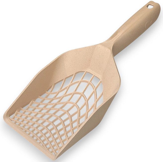 [몬도미오펫] 스파이더스쿱_고양이 모래삽 벤토나이트 카사바 두부 모래 캣 리터스쿱 대형, 베이지(Beige), 1개