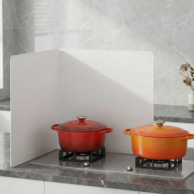 웨이백홈 접이식 기름 튐 방지 가드, 1개