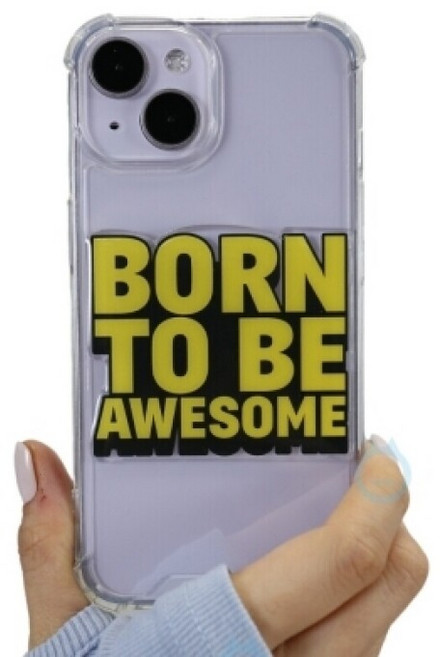 아이폰7 스몬맨 born to be awesome 방탄 젤하드 에폭시 케이스