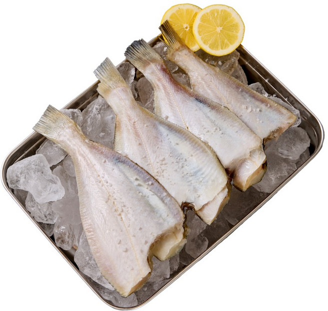 국내산 손질되어 먹기 편한 반건조 참가자미 가자미, 4개, 550g(총중량)