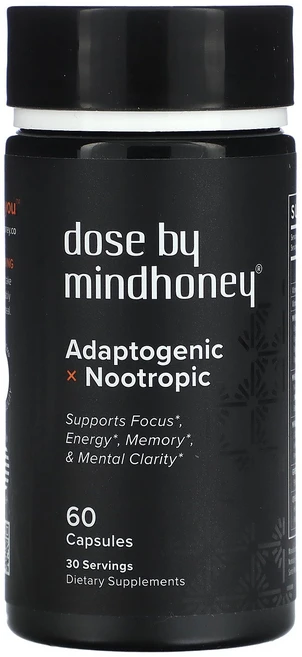 Mindhoney Dose Adaptogenic Nootropic 60 Capsules, Mindhoney, Dose, Adaptogenic N, 1개, 60정 - 쿠팡