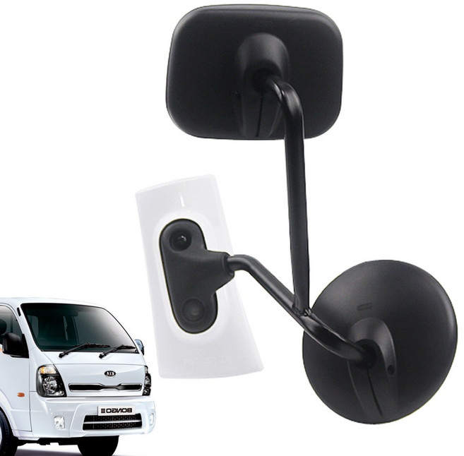 부착식 2way 1톤 화물차 보조미러, 1개, 봉고3, 봉고3 2way 화이트