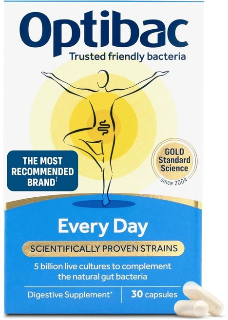 영국 옵티박 Optibac Every Day 에브리데이 프로바이오틱스 50억 유산균 캡슐, 5개, 30정 - 쿠팡