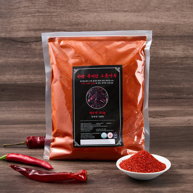 25년 국내산 HACCP인증 국산 고춧가루 매운맛 굵은가루, 1개, 500g