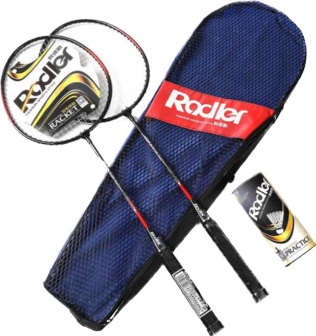 레들러 배드민턴라켓 2p 셔틀콕 세트 입문자용, 1개