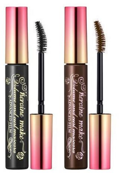 키스미 히로인메이크 마스카라 어드밴스드 필름 워터프리카라, 볼륨앤컬 마스카라(오드브라운), 1개