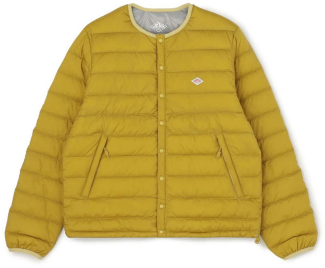 경량 롱패딩 단톤 여성 남성용 옐로우 다운재킷 라운드넥 초경량 방풍 방수 그린 XS