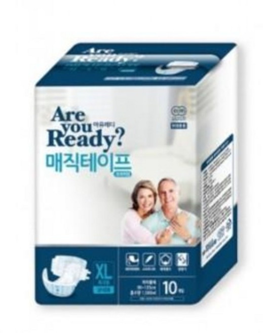 아유레디 매직테이프 프리미엄 특대형 100매 성인용기저귀 남여공용 성인용팬티기저귀 노인기저귀