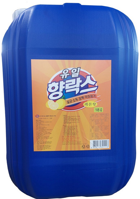 난엄마니까 향락스 말통 2리터 13리터 18리터 / 살균소독 표백 화장실 욕실청소 업소용 락스 세제 찌든때 세정제 업소용 화장실 주방청소 살균 악취제거, 1개, 18L