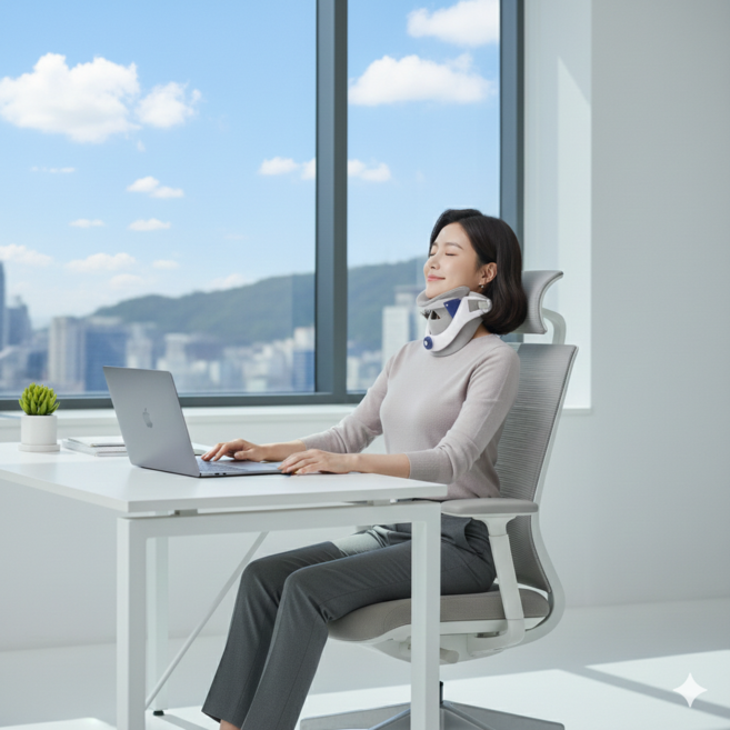 파워플라이 닥터넥 목 스트레칭기 SH-15N 바른자세 교정기, 1개