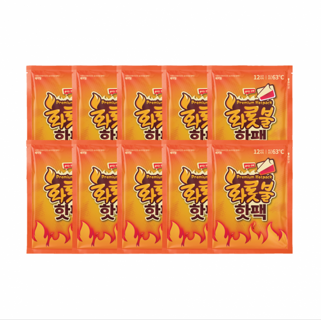 올덴 프리미엄 화롯불 붙이는 핫팩 40g 10개