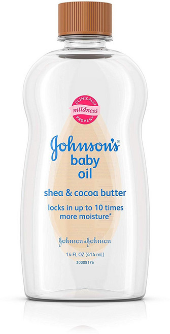 Johnson's Baby 오일 시어 & 코코아 버터, 414ml, 1개