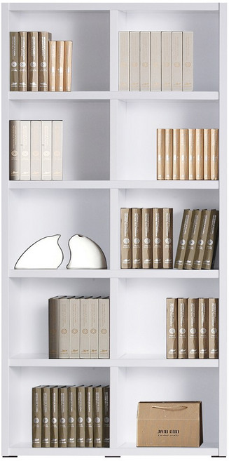 예뫼솔 2000시스템책장 5단-400-500-600-800-1000-1200사이즈 수납선택 책장 책꽂이 수납장 진열장, 5단-1000책장-화이트, 5단