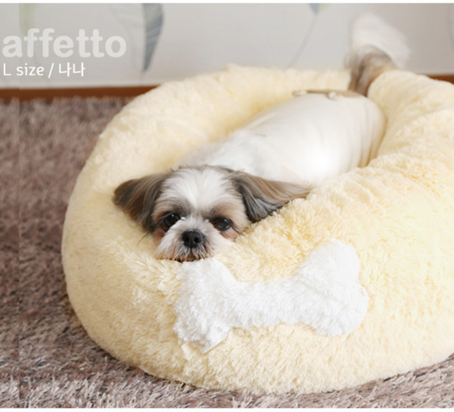 아페토 럭셔리도넛방석XL 아이보리 커버분리형 방석, 단품, 1개