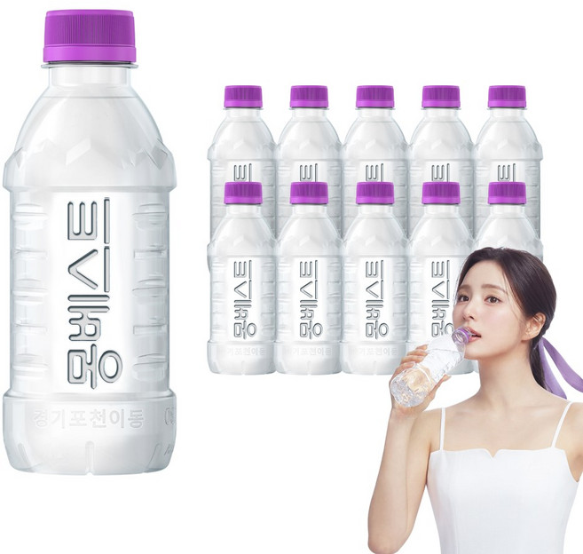 몽베스트 위드어스 무라벨 생수, 330ml, 20개