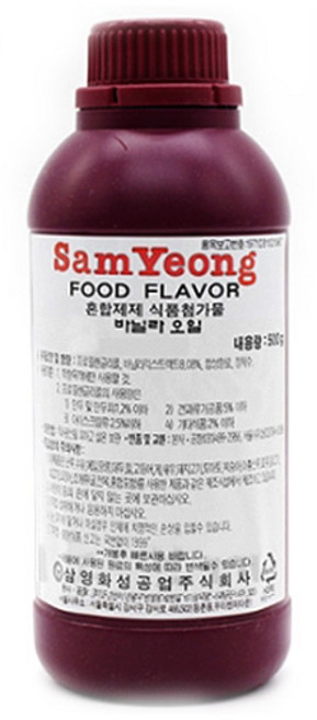 삼영 바닐라오일 바닐라향 DY-F 500g 삼영, 1개