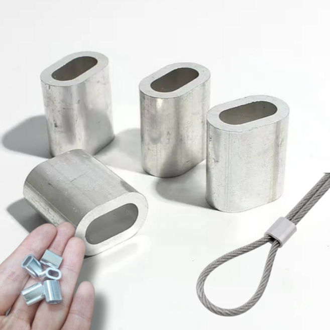 아이맥스몰 알루미늄 페럴 페롤 와이어 압착 슬리프 고정, 1개