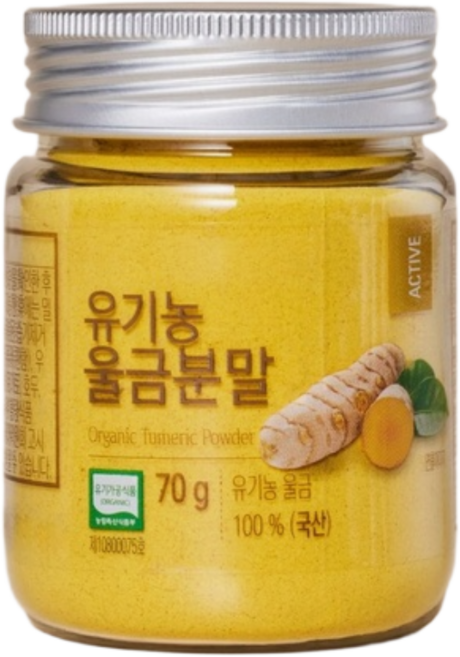 올가홀푸드 유기농 울금분말, 70g, 1개