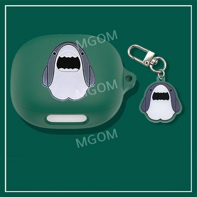 리버티4프로 케이스 호환 이어폰 Liberty4 Pro 사운드코어 Soundcore 보호커버, 리버티4 프로, 그린+샤크