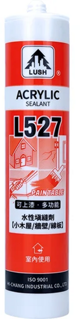 LUSH L527 壓克力填縫劑 水性可上漆, 1個