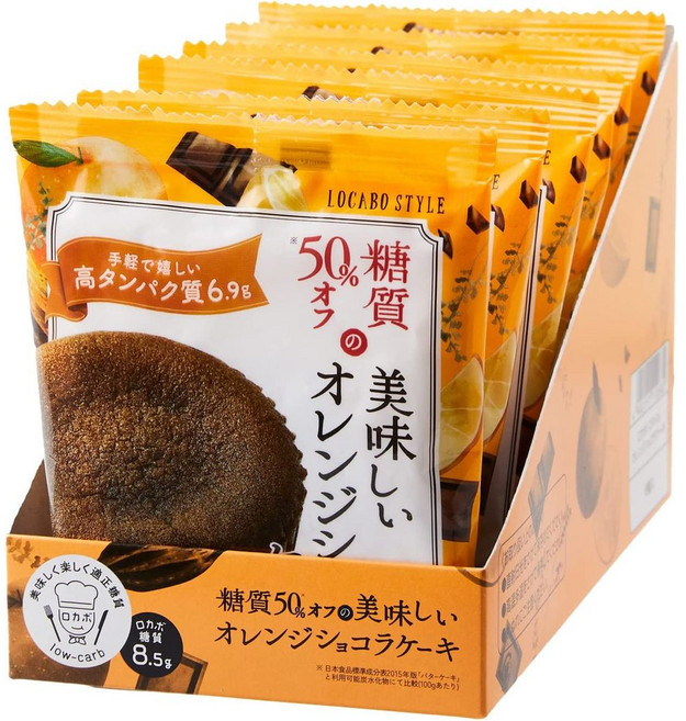 파티쉐 식사빵 디저트 오렌지 쇼콜라 케이크 40g 6개, 1세트