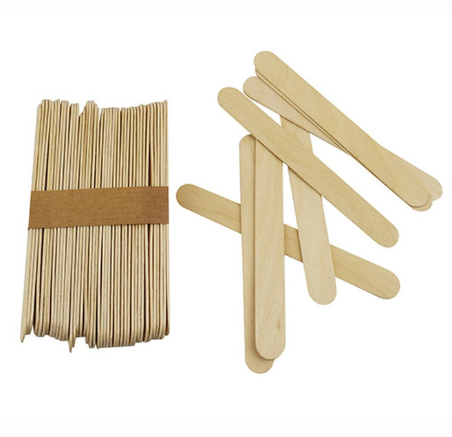 나무막대 공예재료 아이스크림막대(대) (15X2CM) 재미있는 하드스틱 신나는놀이 유치원만들기키트 하드바 공예용품 천연나무조각 우드스틱 하드바막대